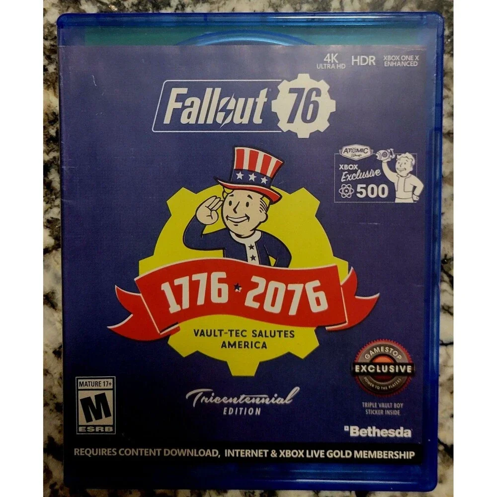Xbox One: Fallout 76 - Tricentennial Edition,CIB,MANUAL, CLN DISC, FAST SHIPPING